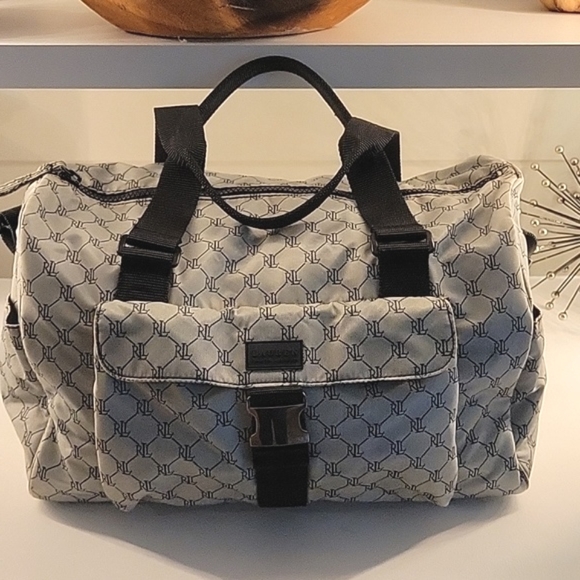 Ralph Lauren Handbags - RALPH LAUREN Signature RL Logo Travel Duffle Weekend Carry-On Travel Bag.